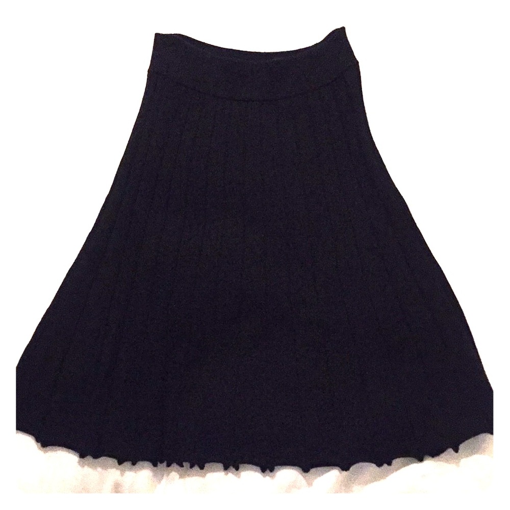 Knit midi skirt